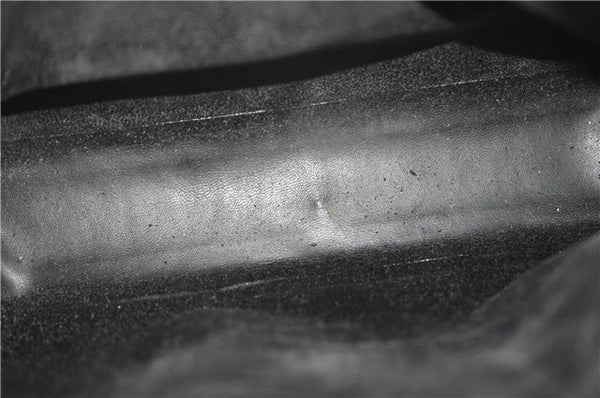 Authentic GUCCI Vintage Shoulder Bag Purse Leather 0013066 Black 1837G