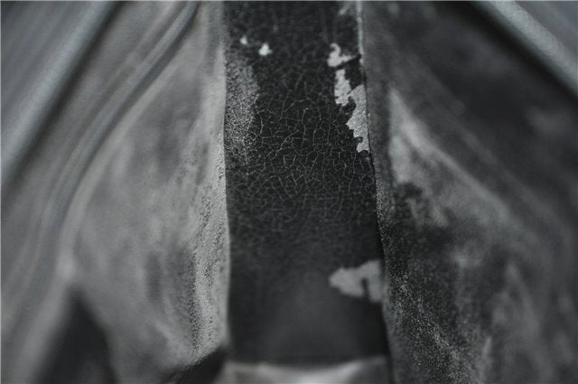 Authentic GUCCI Vintage Shoulder Bag Purse Leather 0013066 Black 1837G