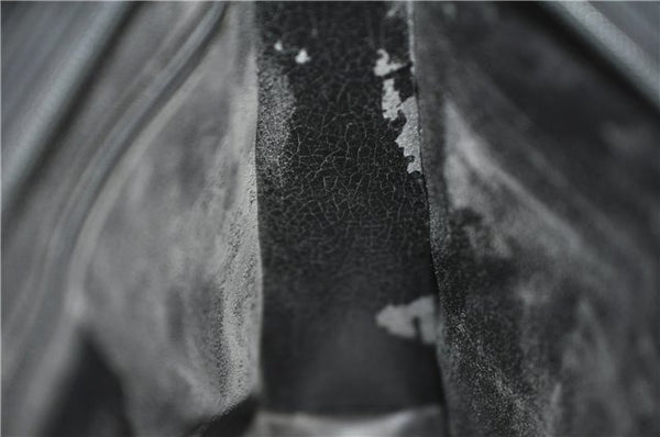 Authentic GUCCI Vintage Shoulder Bag Purse Leather 0013066 Black 1837G