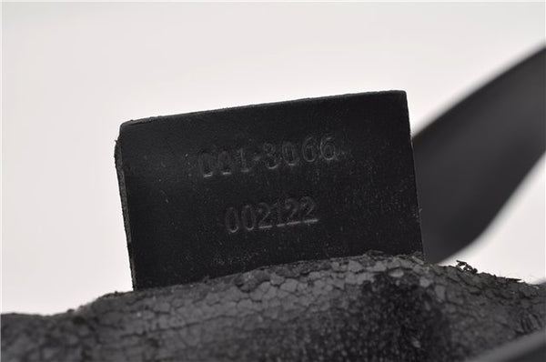 Authentic GUCCI Vintage Shoulder Bag Purse Leather 0013066 Black 1837G