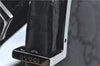Authentic GUCCI Shoulder Hand Bag Purse GG Nylon Leather 0013166 Black  1838C