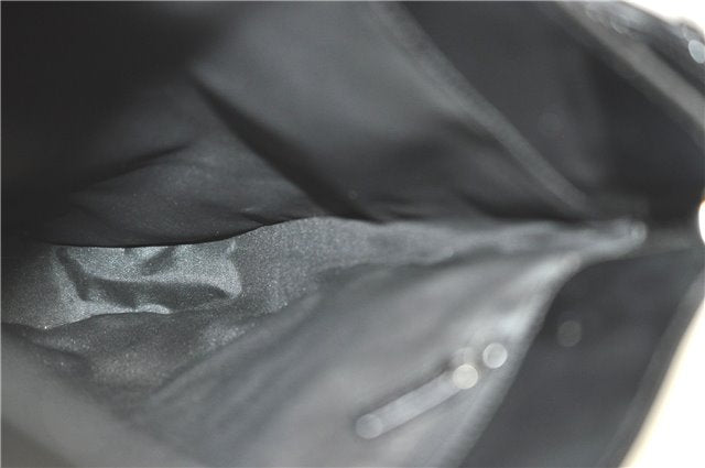 Authentic GUCCI Shoulder Hand Bag Purse GG Nylon Leather 0013166 Black  1838C