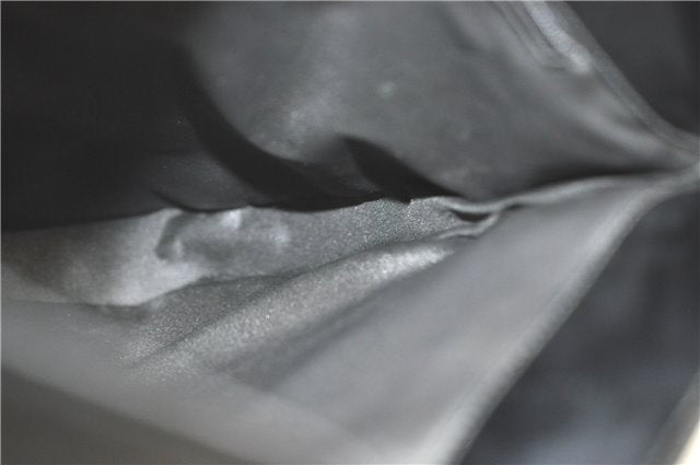 Authentic GUCCI Shoulder Hand Bag Purse GG Nylon Leather 0013166 Black  1838C