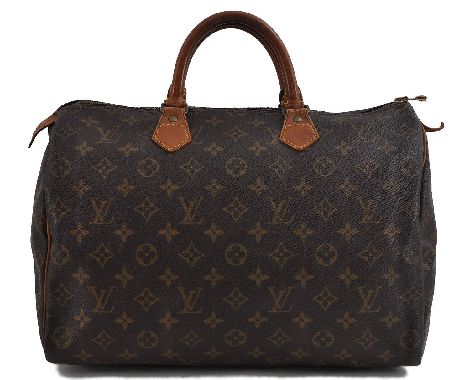 Authentic Louis Vuitton Monogram Speedy 35 Hand Bag M41524 LV 1838D