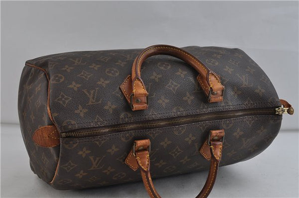 Authentic Louis Vuitton Monogram Speedy 35 Hand Bag M41524 LV 1838D