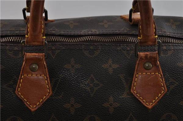 Authentic Louis Vuitton Monogram Speedy 35 Hand Bag M41524 LV 1838D