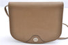 Authentic Christian Dior Honeycomb Shoulder Cross Body Bag Leather Beige 1838G