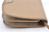 Authentic Christian Dior Honeycomb Shoulder Cross Body Bag Leather Beige 1838G