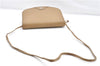 Authentic Christian Dior Honeycomb Shoulder Cross Body Bag Leather Beige 1838G