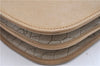 Authentic Christian Dior Honeycomb Shoulder Cross Body Bag Leather Beige 1838G