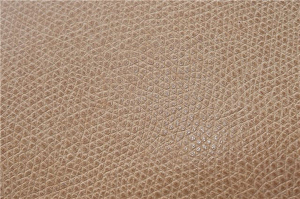 Authentic Christian Dior Honeycomb Shoulder Cross Body Bag Leather Beige 1838G