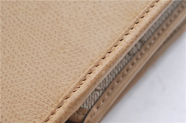 Authentic Christian Dior Honeycomb Shoulder Cross Body Bag Leather Beige 1838G