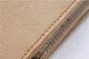 Authentic Christian Dior Honeycomb Shoulder Cross Body Bag Leather Beige 1838G