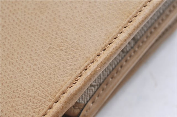 Authentic Christian Dior Honeycomb Shoulder Cross Body Bag Leather Beige 1838G