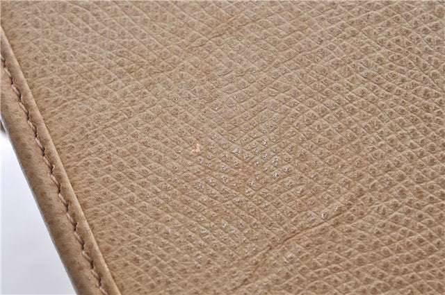 Authentic Christian Dior Honeycomb Shoulder Cross Body Bag Leather Beige 1838G