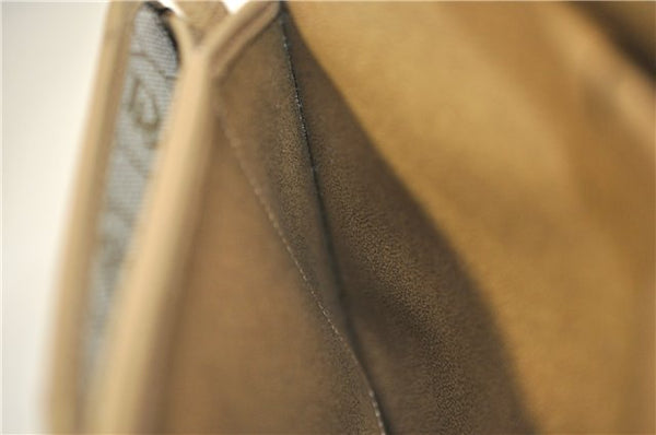 Authentic Christian Dior Honeycomb Shoulder Cross Body Bag Leather Beige 1838G