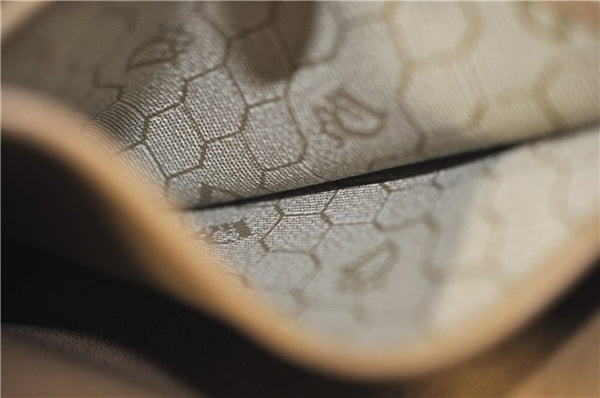 Authentic Christian Dior Honeycomb Shoulder Cross Body Bag Leather Beige 1838G