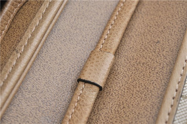 Authentic Christian Dior Honeycomb Shoulder Cross Body Bag Leather Beige 1838G