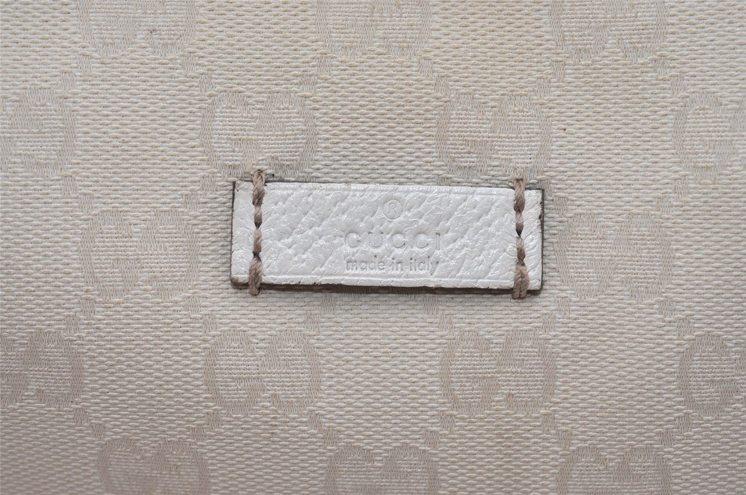 Authentic GUCCI Shoulder Cross Body Bag GG Canvas Leather 181092 White 1838I