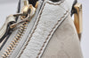 Authentic GUCCI Shoulder Cross Body Bag GG Canvas Leather 181092 White 1838I
