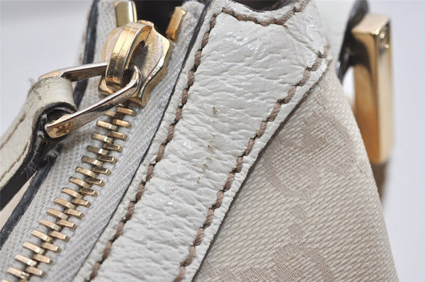 Authentic GUCCI Shoulder Cross Body Bag GG Canvas Leather 181092 White 1838I