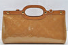 Authentic Louis Vuitton Vernis Roxbury Drive 2Way Hand Bag Beige M91372 LV 1839I