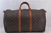 Auth Louis Vuitton Monogram Keepall Bandouliere 50 Boston Bag M41416 LV 1840D