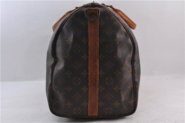 Auth Louis Vuitton Monogram Keepall Bandouliere 50 Boston Bag M41416 LV 1840D