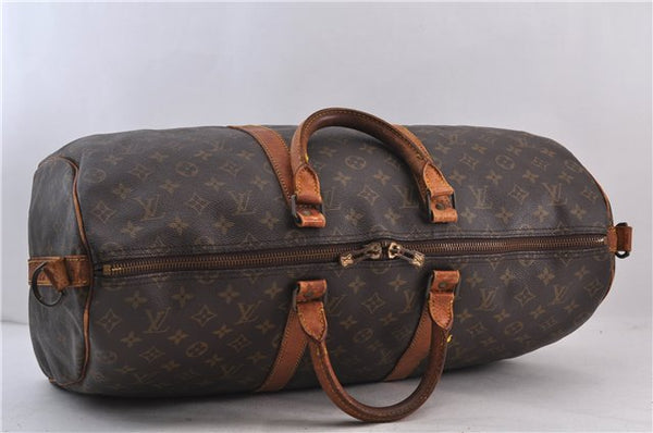 Auth Louis Vuitton Monogram Keepall Bandouliere 50 Boston Bag M41416 LV 1840D