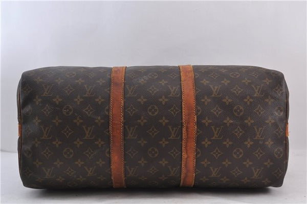 Auth Louis Vuitton Monogram Keepall Bandouliere 50 Boston Bag M41416 LV 1840D