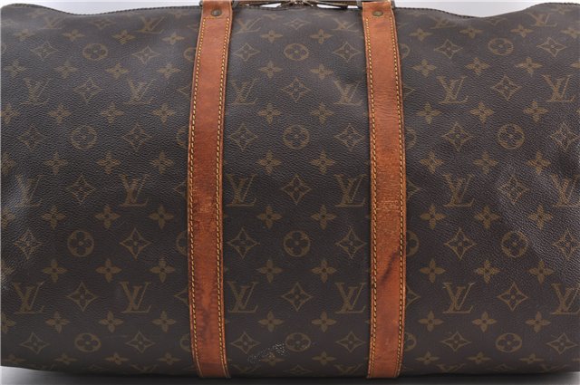 Auth Louis Vuitton Monogram Keepall Bandouliere 50 Boston Bag M41416 LV 1840D