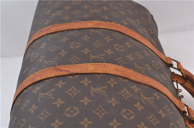 Auth Louis Vuitton Monogram Keepall Bandouliere 50 Boston Bag M41416 LV 1840D