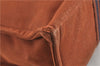 Authentic HERMES Fourre Tout MM Hand Tote Bag Canvas Brown 1843G