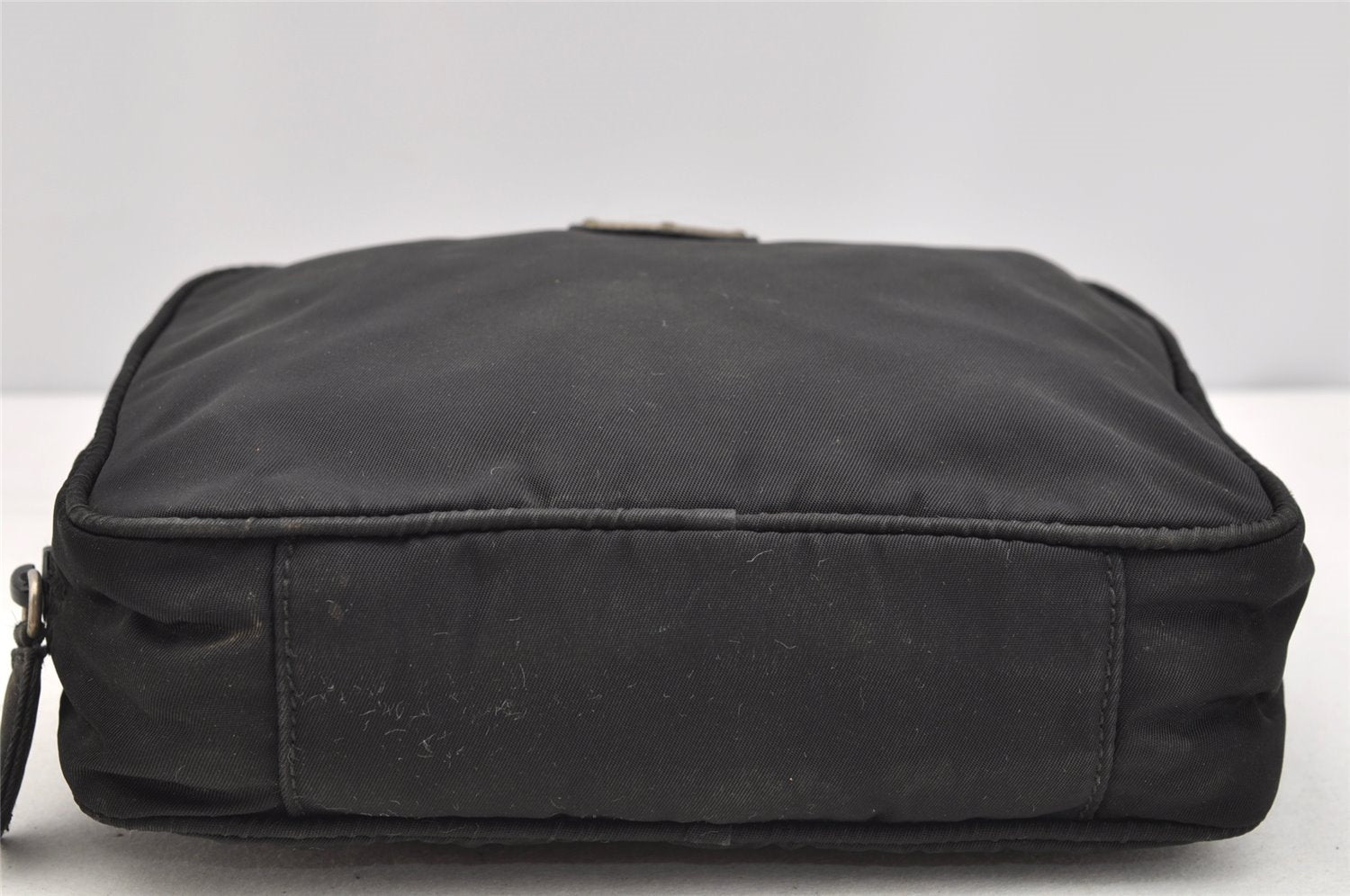 Authentic PRADA Vintage Nylon Tessuto Pouch Purse Black 1843I