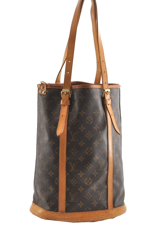 Authentic Louis Vuitton Monogram Bucket GM Shoulder Tote Bag M42236 LV 1844G