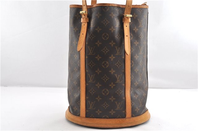 Authentic Louis Vuitton Monogram Bucket GM Shoulder Tote Bag M42236 LV 1844G