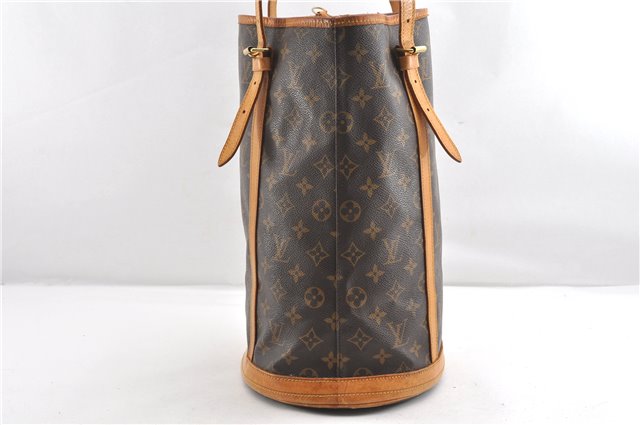 Authentic Louis Vuitton Monogram Bucket GM Shoulder Tote Bag M42236 LV 1844G