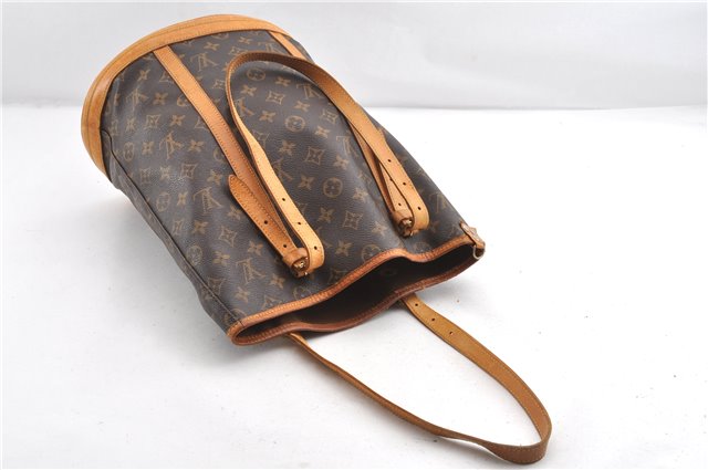 Authentic Louis Vuitton Monogram Bucket GM Shoulder Tote Bag M42236 LV 1844G