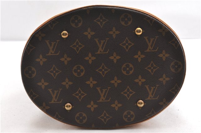 Authentic Louis Vuitton Monogram Bucket GM Shoulder Tote Bag M42236 LV 1844G