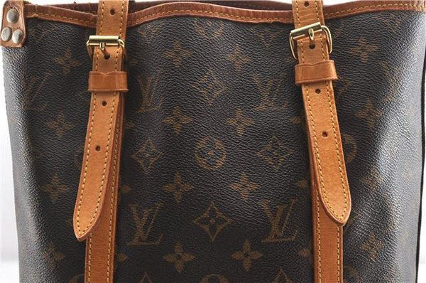Authentic Louis Vuitton Monogram Bucket GM Shoulder Tote Bag M42236 LV 1844G