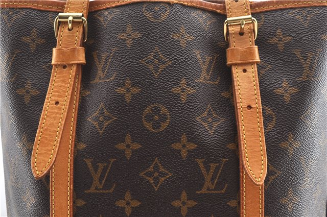 Authentic Louis Vuitton Monogram Bucket GM Shoulder Tote Bag M42236 LV 1844G