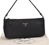 Authentic PRADA Vintage Nylon Tessuto Hand Bag Pouch Purse Black 1844I