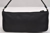 Authentic PRADA Vintage Nylon Tessuto Hand Bag Pouch Purse Black 1844I
