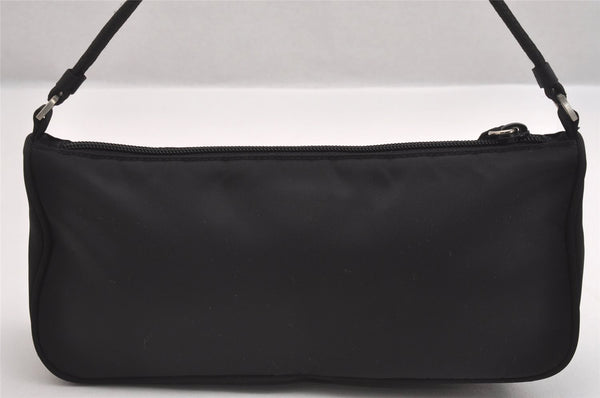 Authentic PRADA Vintage Nylon Tessuto Hand Bag Pouch Purse Black 1844I
