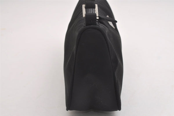 Authentic PRADA Vintage Nylon Tessuto Hand Bag Pouch Purse Black 1844I