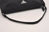 Authentic PRADA Vintage Nylon Tessuto Hand Bag Pouch Purse Black 1844I