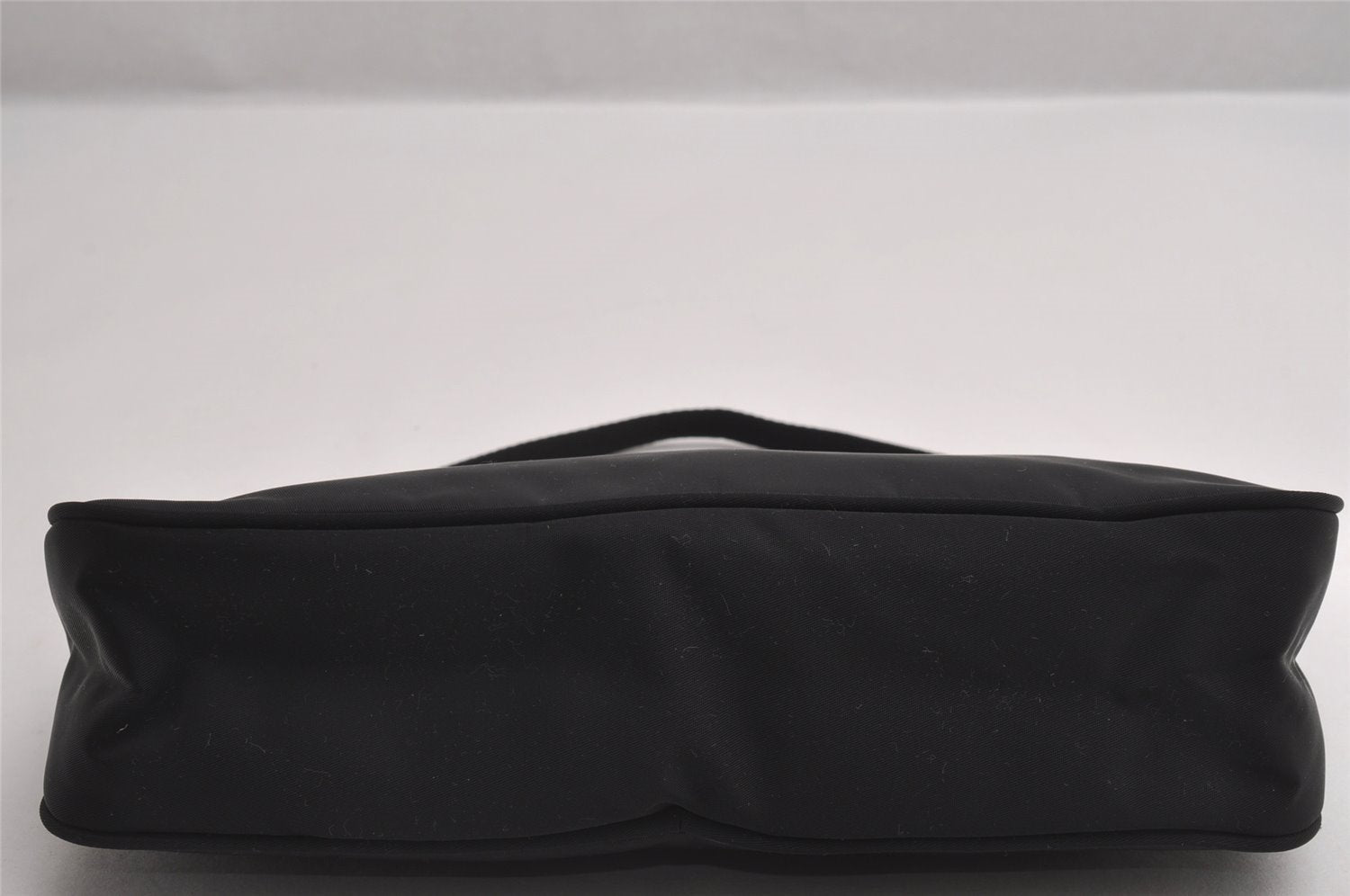 Authentic PRADA Vintage Nylon Tessuto Hand Bag Pouch Purse Black 1844I