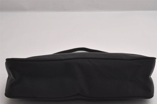 Authentic PRADA Vintage Nylon Tessuto Hand Bag Pouch Purse Black 1844I