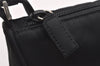 Authentic PRADA Vintage Nylon Tessuto Hand Bag Pouch Purse Black 1844I