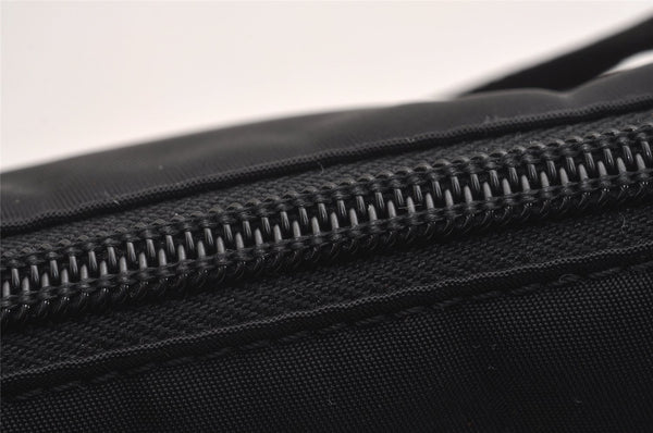 Authentic PRADA Vintage Nylon Tessuto Hand Bag Pouch Purse Black 1844I